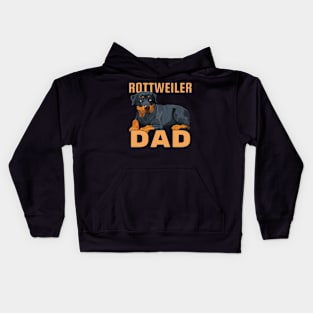 Rottweiler Dog Dad Kids Hoodie